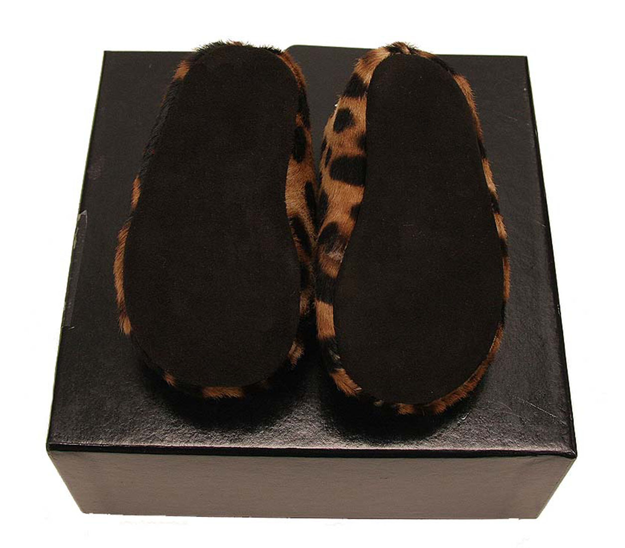 New $295 Dolce & Gabbana Baby Infant Girl Brown Ballerina Shoes Size 