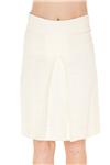 Dolce & Gabbana Beige Linen Knee Length Skirt