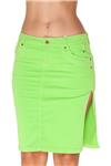 D&G Green Cotton Knee Length Skirt