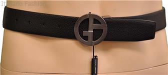 Giorgio Armani Black Leather Belts 