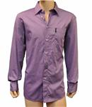Armani Jeans Purple Cotton Shirt