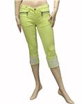 Versace Womens Jeans Pants Yellow Cotton 