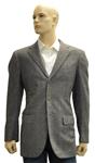 Luciano Barbera Grey Wool Jacket Coat