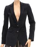 Dolce & Gabbana Womens Jacket Coat Night Blue Cotton 