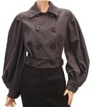 D&G Womens Jacket Coat Gray Cashmere