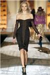 Roberto Cavalli Womens Knee Length Dress Black Silk 